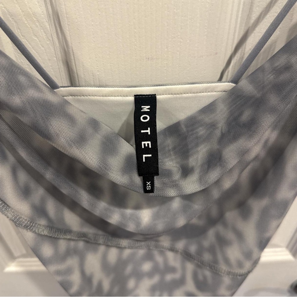 Motel Rocks Gray Patterned Mini Dress - Picture 2 of 2
